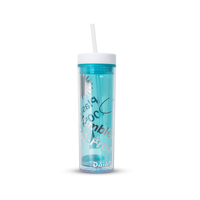 Offre Spéciale gobelet coloré de 16oz sans BPA en vrac Double paroi maigre mat gobelet en gros avec couvercle en paille
