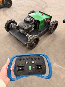 Cortacésped con ruedas, minicortacésped de orugas a control remoto, superventas, equipado con motor y componentes principales del motor - Product Image 3