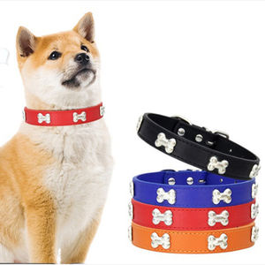 <span class=keywords><strong>Collar</strong></span> de Cuero PU Ajustable para Perro, Varios Colores, al por Mayor - Product Image 2