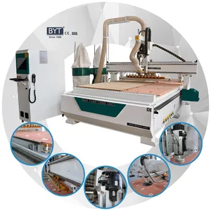 أفضل آلة خشبية Woeking 4*8 قدم 1325 ATC CNC مع جهاز توجيه آلة نحت وخزينة أثاث آلة توجيه باستخدام الحاسوب