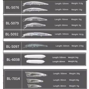 Señuelo de Pesca ALPHA de 15 cm sin Pintar, Cuerpo Personalizable para Pesca en Agua Dulce y Salada - Product Image 6