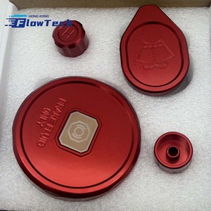 ฝาครอบหม้อน้ำอะลูมิเนียม FlowTech 6061 พร้อมฝาครอบแอร์และฝาครอบแหวนรอง สำหรับ Honda Civic Type R FL5 ปี 2022+ สีแดง น้ำเงิน ทอง ม่วง - Product Image 2