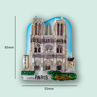 Autocollants magnétiques de réfrigérateur en résine en relief 3D, thème Sites touristiques du monde, style européen et chinois, tourisme mondial