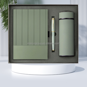 Artículos promocionales Pu Notebook Planner ejecutivo negocio corporativo Regalo estacionario Diario Oficina personalizada A5 Con bolígrafo Juego de caja de regalo - Product Image 1