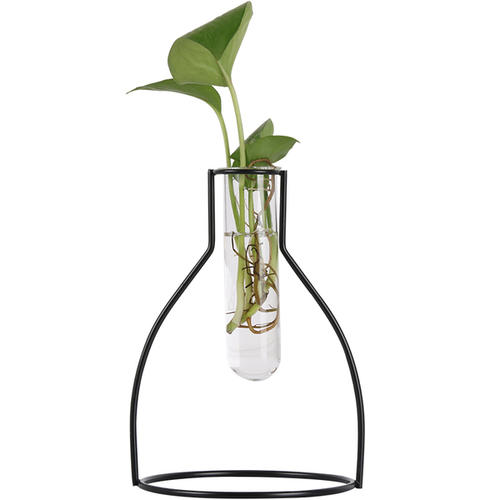 Декоративная гидропонная ваза, стеклянная посуда, кованая железная полка для цветов, стеклянная пробирка