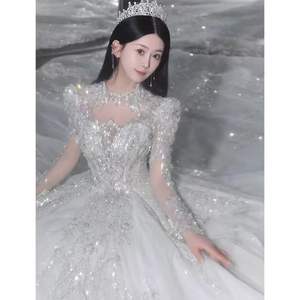 <span class=keywords><strong>Robe</strong></span> <span class=keywords><strong>de</strong></span> mariée française 2024 Nouvelle mariée Texture <span class=keywords><strong>de</strong></span> haute qualité <span class=keywords><strong>Grande</strong></span> traîne Princesse Fil principal - Product Image 4