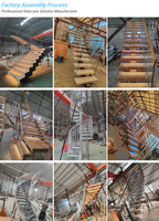 Escalier Flottant ACE Moderne en Bois Invisible à Monopoutre pour Intérieur