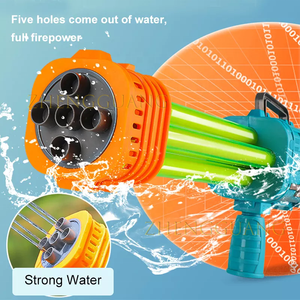 Jouets Zhengguang Nouveautés Vente <span class=keywords><strong>en</strong></span> gros Jouets d'été Canon à eau à 5 tubes <span class=keywords><strong>fusée</strong></span> 56 cm Jouets d'extérieur pour enfants - Product Image 6