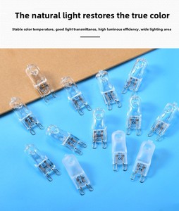 Nhà Máy Bán Hàng Trực Tiếp Thủy Tinh Thạch Anh G9 230V Halogen 18W 40W 60W 33W Chiếu Sáng Khác Nhau Wattages Mờ Tùy Chọn - Product Image 4