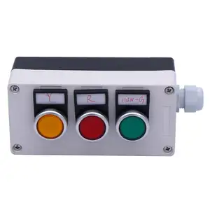 Nút nhấn tạm thời chuyển đổi 22mm 10A 440V 1No 1Nc dpst màu đỏ màu vàng màu xanh lá cây nút chuyển đổi hộp