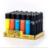 Briquet à gaz butane créatif au design de dessin animé, rechargeable et coupe-vent, avec couleurs dégradées personnalisables pour cigarettes et cadeaux promotionnels