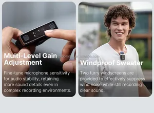 Nuevo ulanzi AM18 U-Mic CANAL DE MICRÓFONO INALÁMBRICO Lavalier Sistema de micrófono para DSLR Smartphone entrevista grabación de vídeo - Product Image 5