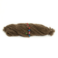 Extensions de cheveux synthétiques 100% haute température pour tresses au crochet, style Sister Lock, Afro Kinky, Jerry Curl, en vrac