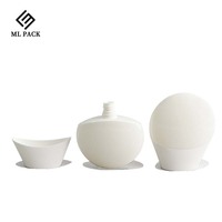 Flacon cosmétique de luxe minimaliste en forme de galet ML PACK - Emballage géométrique unique pour sérum et lotion