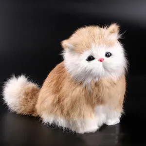 Christmas Gift Will Be Called Cat Simulation Animal Model Simulation Plush Cat Toy
