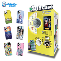 RaiseFun Imprimante commerciale automatique de coque de téléphone Distributeur automatique Carte de crédit/Code QR DIY Mobile Impression 3D Photo instantanée personnalisée