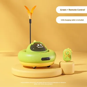 Jouet intelligent automatique pour chat avec laser et plume, baguette interactive électrique rechargeable <span class=keywords><strong>par</strong></span> USB, amusant et silencieux pour lutter contre l'ennui des chats - Product Image 6