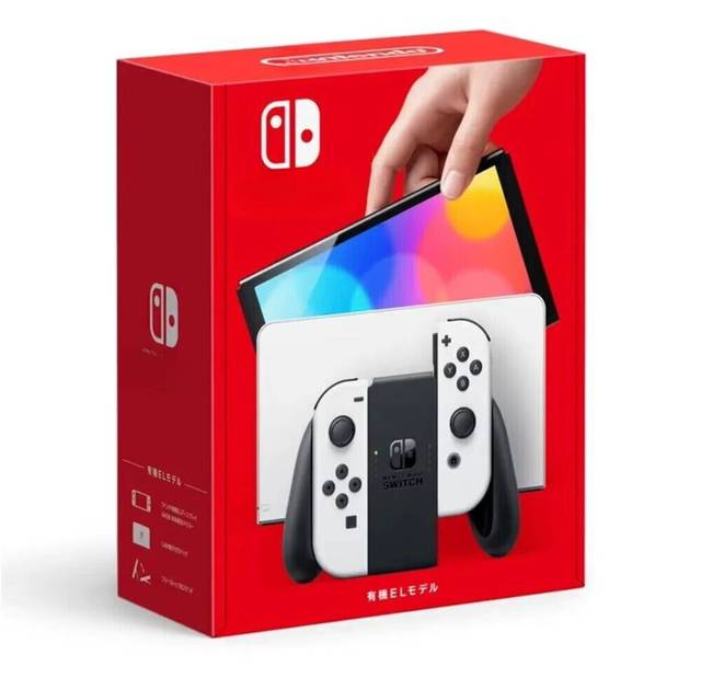 Latest S Switch OLED Handheld Game Console 64GB Memory 256GB TF Card Expansion Neon Blue/Red EU/US/Japan Multi Player Wireless
