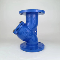 GL41H Filtre à bride en Y manuel en acier inoxydable pour nettoyeur de tuyaux d'égout DN100