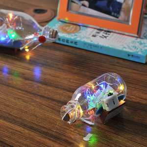 <span class=keywords><strong>Bouteille</strong></span> en verre décorative nautique avec lumière LED, (11x5.3x6cm), navire en <span class=keywords><strong>bouteille</strong></span>, flotteurs en verre de bouteilles de dérive LED - Product Image 6