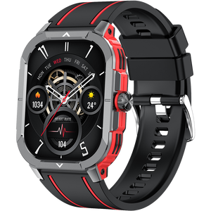 Montre connectée HK56 IP68 avec écran AMOLED de 2,06 pouces, NFC pour appels Bluetooth, surveillance de la pression artérielle, prévisions météorologiques, boussole - Product Image 1