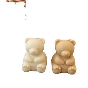 Nouveautés pour les fêtes, fabrication artisanale sur mesure, bougie en forme d'ours en peluche aromatique de luxe, bougie en forme d'ours - Product Image 2