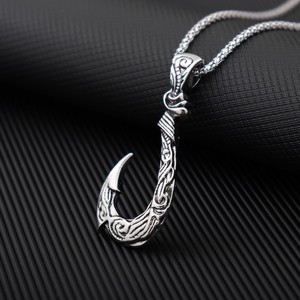Viking Legend gemi ile paslanmaz çelik çapa Unisex parti Vintage olta kolye kolye - Product Image 3
