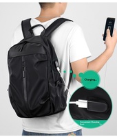 Sac à dos unisexe décontracté en polyester pour homme, sac de voyage tendance, sac à dos d'étudiant avec style coréen, sac à dos à la mode