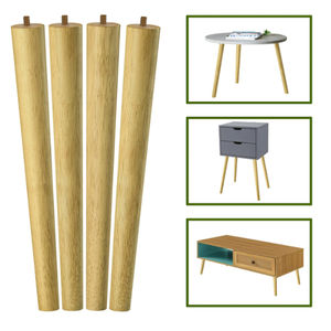 Pieds de meubles de remplacement ODM OEM 2023, pieds de <span class=keywords><strong>canapé</strong></span> Maria en chêne massif, pieds de meubles inclinés - Product Image 2