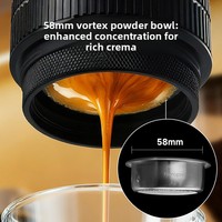 Machine à café portable ZeroHero Espresso Pro en alliage d'aluminium, brûleur de 58 mm pour le camping en plein air et l'utilisation à domicile