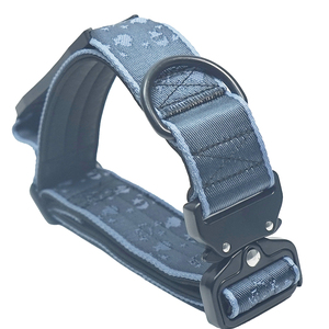 Premium Jacquard Dog <b>Collar</b> with Moon Cutout Handle, Soft Padded Heavy Duty <b>Metal</b> Buckle <b>Collar</b> for Large Dogs - Product Image 3