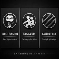 Colonne de direction pour trottinette électrique Carbonrevo, tige pliable en fibre de carbone, longue durée de vie, haute qualité, ajustement parfait, premium
