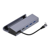 Steam Deck 6-in-1 Docking Station Handheld Charging Stand Multi-Port Type C USB Hub dengan Konverter Video