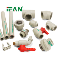 Raccords de tuyauterie PPR IFAN de qualité garantie 20-110MM, coudes, tés, matériaux de plomberie, raccords en laiton PPR