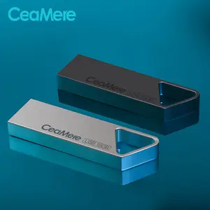 CeaMere Wholesale Metal USB 2.0 Flash Disk 32GB 64GB 16GB Memory Drives