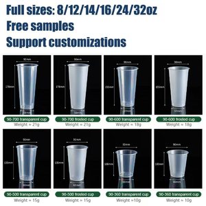 Gobelets en plastique personnalisés avec logo, nouvelle tendance, vente chaude, écologiques, jetables, pour café avec couvercles - Product Image 4
