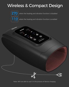 Masajeador de manos Phenitech con compresión y calefacción, masajeadores de manos eléctricos inalámbricos Masaje de terapia de puntos de presión de 6 niveles - Product Image 3