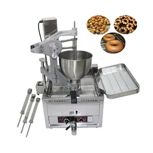 Gas Heating Dunot Donut Ball Maker Machine Automatic loukoumades donuts balls fryer