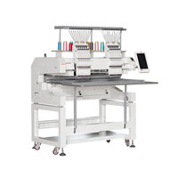 Machine à broder industrielle OEM à double tête, haute vitesse, à plat, pour ordinateur, avec Wi-Fi, pour broderie de pulls, de sequins et de cordons
