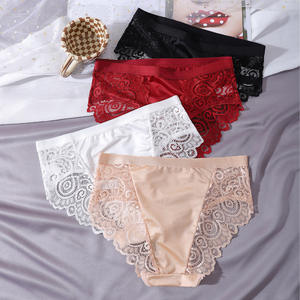 Nieuw Binnen Groothandel Dames Sexy Kanten Panty Hete Dames Dagelijks Bikini Transparant Ondergoed Ademende Doorschijnende Broek - Product Image 2