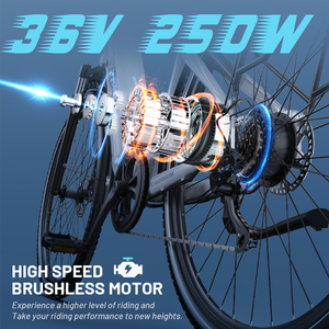Vélo de ville électrique EU Stock Onesport OT12 36V 250W pour femmes, avec assistance au pédalage, batterie lithium longue autonomie - Product Image 5