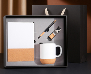 Coffret de carnets minimalistes chinois modernes IStapromo – Journal vintage avec dos en liège et personnalisation du logo pour souvenirs d'entreprise - Product Image 6