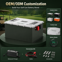 JREPower 36V 100Ah 3840Wh LiFePO4 12S1P Paket Baterai Siklus Dalam Kecepatan Rendah untuk Kendaraan Wisata & Golf Cart 6000 Siklus