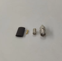 Câble coaxial RF RG58 étanche avec connecteur BNC femelle à sertir, 50 Ohms, personnalisé pour antenne et vidéosurveillance