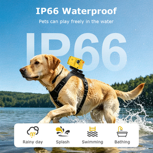 Caméra de localisation pour animaux de compagnie 4G étanche IP66, traceur anti-perte, audio bidirectionnel, caméra POV pour animaux de compagnie avec suivi GPS, alarme de positionnement en temps réel - Product Image 2