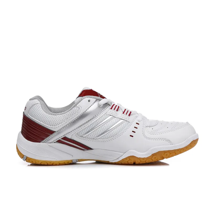 New light breathable non-slip young fashion sports badminton shoes tennis shoes red and white