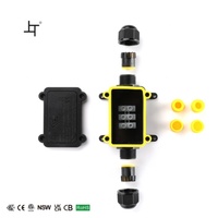 Boîte de jonction électrique étanche extérieure IP68 boîte de connexion de câble étanche connecteur LED pour bande lumineuse Led