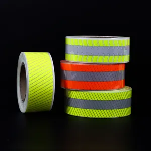 Chất lượng HI VIS tùy chỉnh nhiệt Báo Chí chuyển Vinyl phân đoạn băng phản chiếu cho quần áo