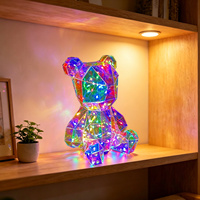 Orsetto Olografico Fantasia con LED Iridiscenti per Regali Moderni, Decorazione Festiva per Compleanni, Anniversari e Matrimoni