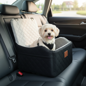 Car Dog <strong>Bed</strong> for Small Dogs, Portable <strong>Pet</strong> Seat <strong>Cushion</strong> for Front and Rear Car Seats, Safe Travel <strong>Bed</strong> for Dogs - Product Image 1